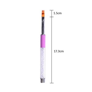 1 pinceau ombré pour ongles, stylo de peinture dégradée pour gel UV, manche en strass, outils de manucure et nail art - Product Image 4