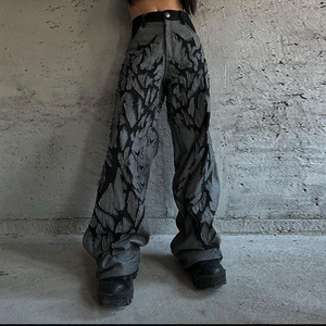 2025 पुरुषों की ट्रेंडी काले चमड़े की पैंट उच्च फैशन विंटेज शैली और आकार चौड़ा पैर ढीले फिट स्टाइलिश आकस्मिक - Product Image 3