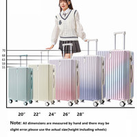 Nouvelle arrivée Aero Travel abs + pc Vintage Style chinois rose bon bagage à main étui de voyage valise bagage sac de voyage