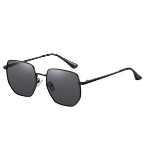 Gafas de <span class=keywords><strong>Sol</strong></span> con Lentes Polarizadas para Hombre, Diseño de Marca de Lujo, Modernas 2026, Montura Metálica Cuadrada, Protección UV - Product Image 6