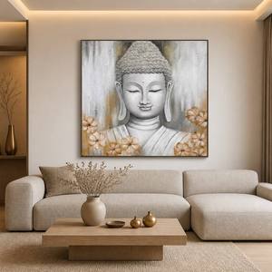 Texturé Bouddha Croyance Unique Pur Peint À La Main Peinture Artisanat Mur Art Maison Décor Cadre Peinture Photos Art <span class=keywords><strong>Affiche</strong></span> - Product Image 3