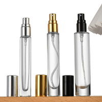 Mini flacon de parfum de 10 ml et 15 ml, flacon de parfum en verre facile à ouvrir, flacon pulvérisateur en verre à sertir