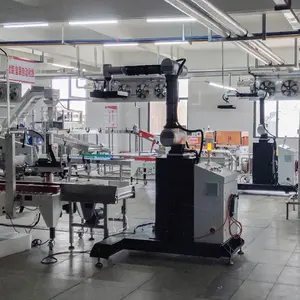 Tas otomatis 25 kg kotak karton kolaborasi robot palletisasi lengan mesin susun industri cobot