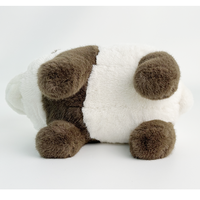 Vente en gros de peluche unique pour bébé panda brun en peluche Panda réaliste en peluche pour cadeaux, décoration, éducation et confort