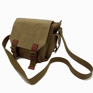 Sac à bandoulière petit format, sacoche de voyage vintage décontractée, sac messager pour homme et femme, fabriqué en usine BSCI - Product Image 1