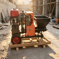 Machine de pulvérisation de mortier de ciment à haute efficacité, automatique, pour le travail de plâtrage des murs