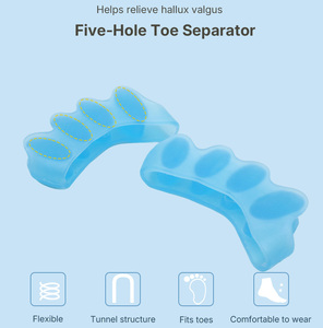 فاصل أصابع القدم الجل لتصحيح تقوس الإصبع الكبير وحماية من التواءات العظمية - Product Image 3