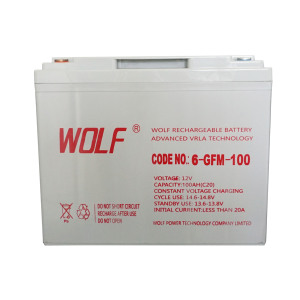 6-gfm-100 12V 100AH Stacker điện chu kỳ sâu có thể sạc lại pin axít chì - Product Image 1