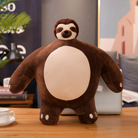 Nouveau design Oreiller en peluche panda doux et écologique Jouet en peluche unisexe personnalisé PT petite tête avec gros corps avec rembourrage en coton PP