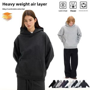 Gilet con Cappuccio Imbottito in Cotone a Strati d'Aria Calda 500G, Tinta Unita, con Tasche, Felpato, Vestibilità Ampia da <span class=keywords><strong>Uomo</strong></span> - Product Image 1