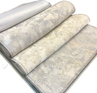 10% Lin 90% Polyester Jacquard Haute Densité - Fil Doré Subtil, Excellent Drapé et Forme Durable