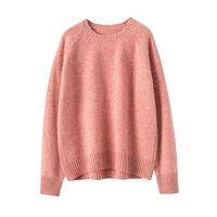 OEM Logo personnalisé Pull en cachemire Soft Stuff Pull en cachemire à col rond Pull en cachemire tricoté pour femmes