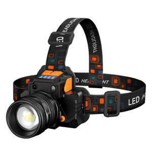 Sensor <strong>Headlamp</strong> Rechargeable Waterproof LED <strong>Headlamp</strong> Long Range with <strong>Power</strong> Display 3 Modes Zoom Adjustable <strong>Miner</strong> Head Flashlight - Product Image 1