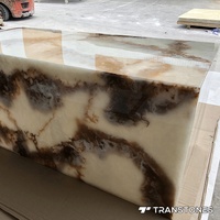 Nouveaux panneaux muraux en pierre artificielle de design moderne, onyx blanc, albâtre, pour usage hôtelier, joint sans soudure, écologiques, ignifuges