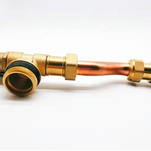 Floor Heating System Brass 1" Manifold Air Vent Differential Pressure Room HVAC Bypass Control Valve