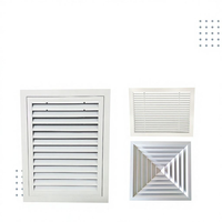 Grille de déflecteur d'air en alliage d'aluminium moderne pour CVC, grille en nid d'abeille réglable pour sortie et retour d'air de climatisation