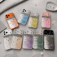   Étui de téléphone en cuir de luxe antichoc pour iPhone