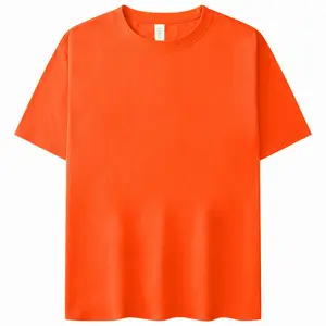 LOGOTIPO propio personalizado 230GSM estilo de gran tamaño ropa de calle serigrafiada ropa casual sensación suave 100% camisetas de algodón para hombres