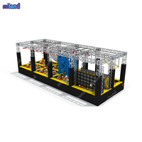 Équipement Commercial Ninja Warrior pour le Divertissement : Poutre d'Équilibre Colorée Professionnelle de Petite Taille, Supports de Fitness Double Couche