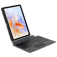 Étui clavier sans fil pour Samsung A9 Plus/A11/S9/S9 FE/S10 FE/S10 Lite avec pavé tactile rétroéclairé rechargeable Type-C