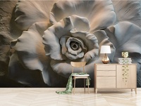 Papier peint mural haute résolution ZHIHAI personnalisé, paysage vert, belle impression de paysage, texture embossée