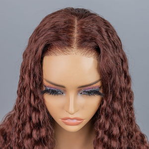 Необработанные индийские волосы HD парик на фронтальной сетке из натуральных 100% с кутикулой, полностью без клея, человеческие волосы, 360 на фронтальной сетке, Настраиваемые цвета - Product Image 5