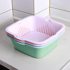 घरेलू प्लास्टिक वर्ग सफाई फल और सब्जी नाली के लिए डबल लेयर प्लास्टिक सिंक इंजेक्शन मोल्ड - Product Image 6