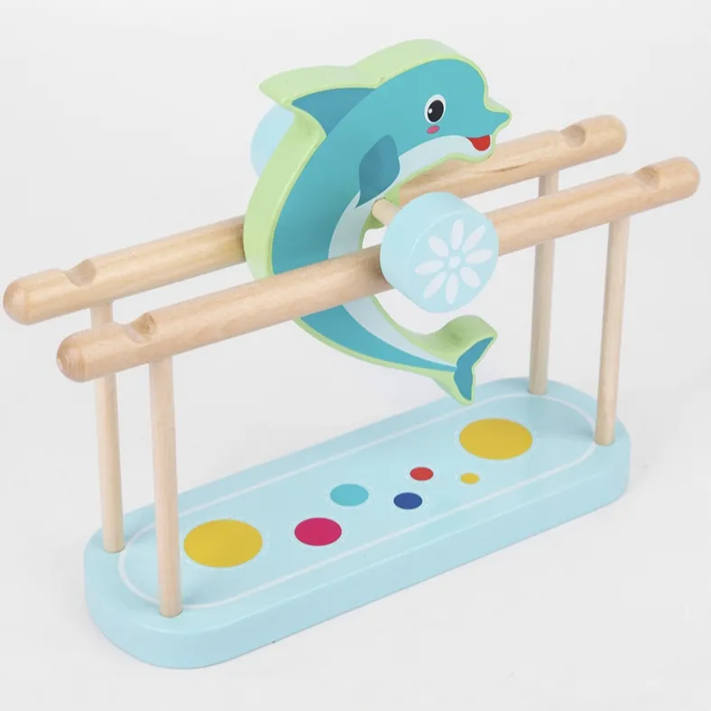 मोंटेसरी शैक्षिक खिलौने 2022 बच्चे Diy लकड़ी सर्कस खेल संतुलन बोर्ड खिलौने बच्चों के लिए