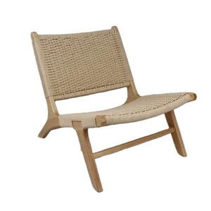 Sedia Relax/Sedia da Riposo in Legno Massello di Frassino e Rattan <span class=keywords><strong>Pierre</strong></span> Jeaneret - Product Image 1
