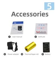 Printer Thermal Mini Mobile 3 inci WiFi QR Code OEM Murah dengan Bluetooth dan Baterai