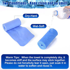 Handuk pendingin PVA 3 Pak, handuk pendingin es instan membungkus kain pendingin tahan lama untuk cuaca panas, pendingin leher Mini untuk panas musim panas - Product Image 2