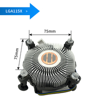 Ventilateur LED à bas prix, radiateur 1u, dissipateur thermique 90 mm, refroidisseur de processeur pour LGA 1155 I3/i5/i7, refroidisseur PC LG