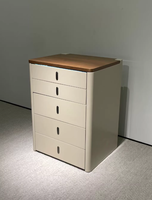 Table de toilette multifonctionnelle en bois massif, style moderne minimaliste, élégante, pour chambre à coucher, petits espaces, rangement compact