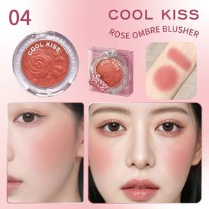 Fard à joues dégradé 6 couleurs COOL KISS Rose Embossé Effet Ombré – Teinte naturelle mate et brillante pour les joues – Cosmétiques en gros Marque Privée - Product Image 6