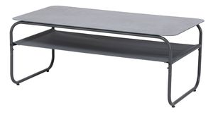 Set Lounge da Giardino AJUNION con Struttura in Metallo, 4 Posti, Arredamento da Patio, Divano Comfort per Balcone e Bordo Piscina con Tavolo in Vetro - Product Image 4