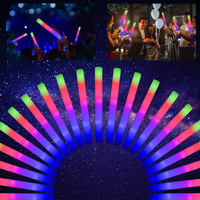 Bâtons lumineux LED en mousse imprimés couleur, baguette lumineuse pour mariage, fête, anniversaire, concert, festivals, promotion d'événements