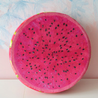 Bantal sofa buah lucu 3D kreatif, bantal lempar simulasi mewah semangka Kiwi bantal kursi mainan cangkang Dekorasi Rumah