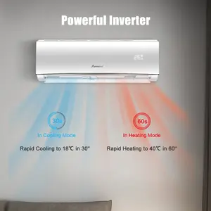 Purem ind R410a Wechsel richter Kühlung Nur Wohn klimaanlage Heimgebrauch Geteilte Klimaanlage Wand montage 12000Btu 12K