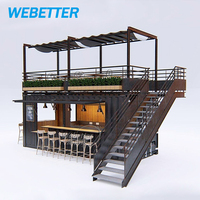 WEBETTER Restaurant d'extérieur préfabriqué Restauration rapide Luxe Expédition mobile Conteneur Café Snack Bar Restaurant modulaire