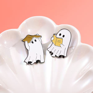 Spille di Halloween personalizzate con spille in smalto fantasma da 36 stili - Product Image 2