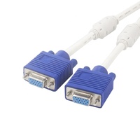 Câble séparateur en y 3 + 6vga 1 mâle vers 2 femelles vga 1 en 2 sorties pour 2 moniteurs doubles
