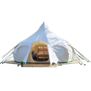 高品质露营铃帐篷防紫外线防水住宿便携式户外徒步野营家庭蒙古包帐篷