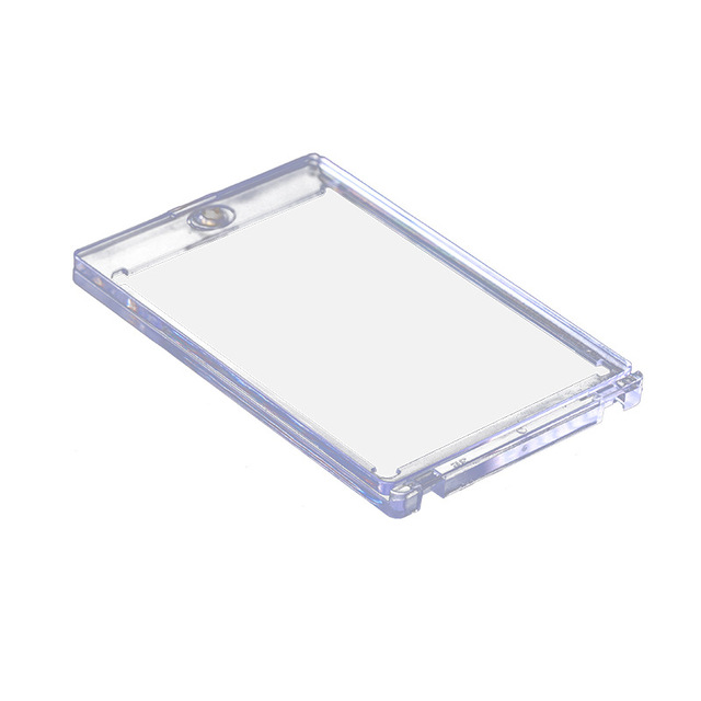 Hot Acrylic Magnetic Trading Card Holders 35Pt Touch Waterproof Hard Plastic Basketball Card Protector Sport Game Card Toploader