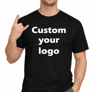 T-shirts <span class=keywords><strong>en</strong></span> coton tricoté unisexe, <span class=keywords><strong>en</strong></span> gros, sport, <span class=keywords><strong>noir</strong></span>, coupe classique, respirant, écologique, séchage rapide - Product Image 1