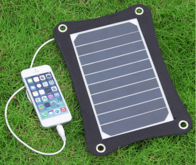 High Efficiency Portable Mini 5W Solar Panel Cell Phone Solar Charger