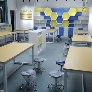 Escritorio de lectura para <span class=keywords><strong>biblioteca</strong></span>, mesas y sillas para sala de lectura, sencillas, bonitas y de buena calidad - Product Image 1