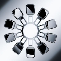 Clip de fixation pour voiture, sangle de voiture, connecteur d'extension à insertion de carte, boucle de retenue de carte, loquet métallique carré personnalisé Guangdong