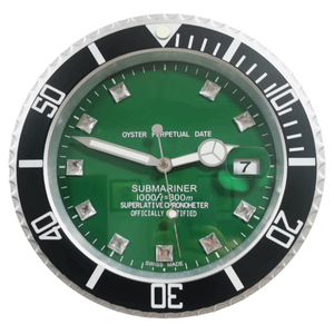 <span class=keywords><strong>2025</strong></span> nóng bán tùy chỉnh kim loại quảng cáo trang trí nội thất 34cm 14inch lớn lớn sang trọng đồng hồ treo tường - Product Image 1