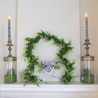 Offre Spéciale Artificielle Eucalyptus Vigne avec Feuille Forme Tenture Murale Rotin Feuilles Branches D'arbre Décor À La Maison En Plastique Plantes Vertes