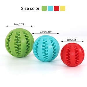 Juguete para Perros, Pelotas de Goma Suave Interactivas y Duraderas para Perros Pequeños y Grandes, Cachorros, Gatos, Juguetes para Masticar, Limpieza de Dientes, Pelota de Comida para Perros - Product Image 4